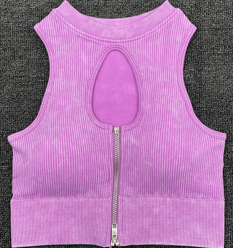 1/2 Piece Workout Clothes Women Sports Bra Set Yoga Suit Zipper Fitness Tights Scrunch Butt