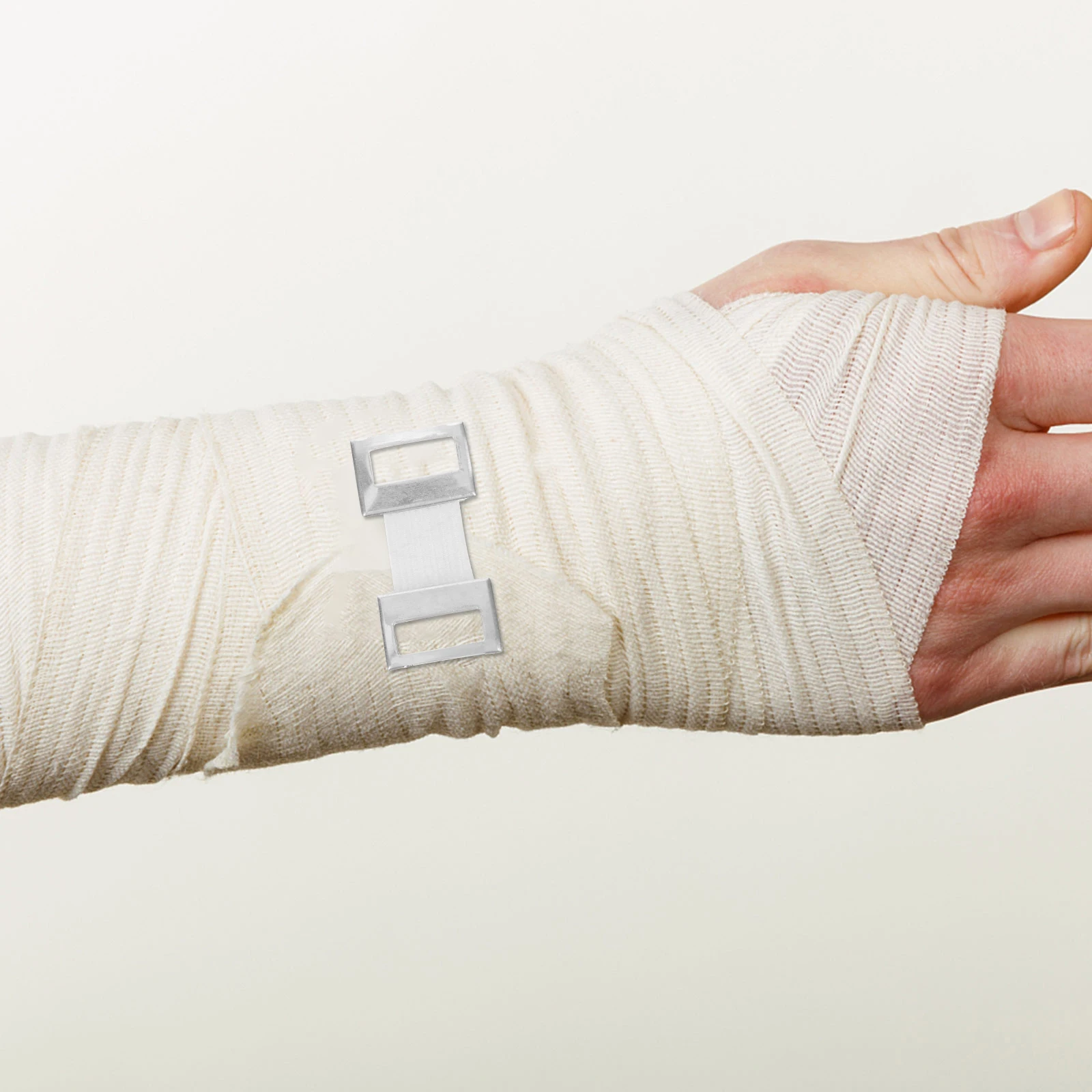 

Aluminum Bandage Clips Buckle Wrap Fastener Elastic Strapping Tape Accessory Durability Compression Injury Replacement Hardware