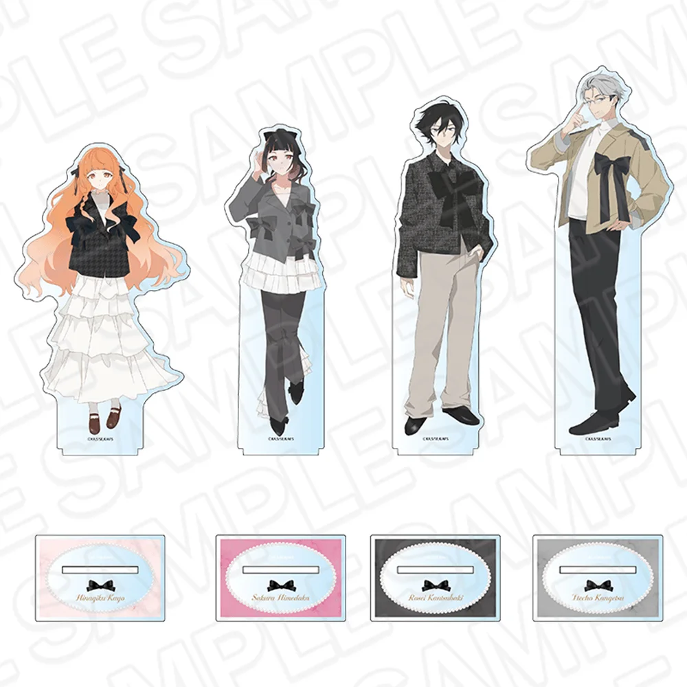 Agents of the Four Seasons Harugiku Kayo 15cm Acrylic Stand Keychain Figure Desk Display Ornament Anime Fan Merch Gift