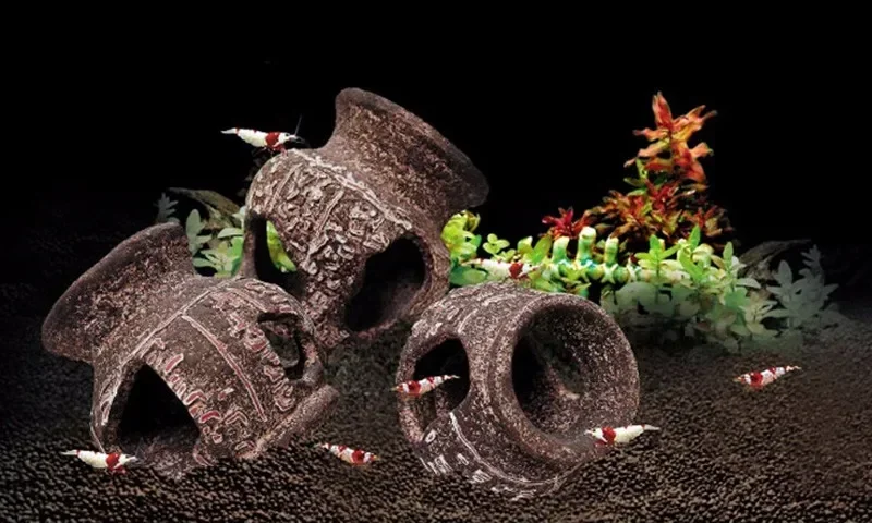 Fish Tank Avoidance Aquarium Turtle Tank Turtle Nest Fish Shrimp Ceramic Cave Landscape Decoration