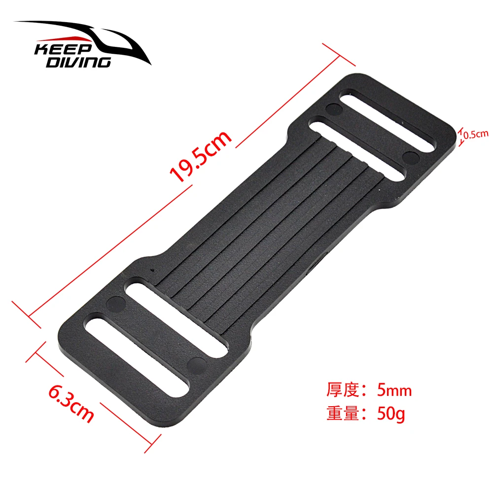 1 PC Scuba Diving Tank Belt Anti-Slip Pad Sidemount Cylinder Grip Strap Universal Pad Suitable for 5CM Webbing BCD Equipment