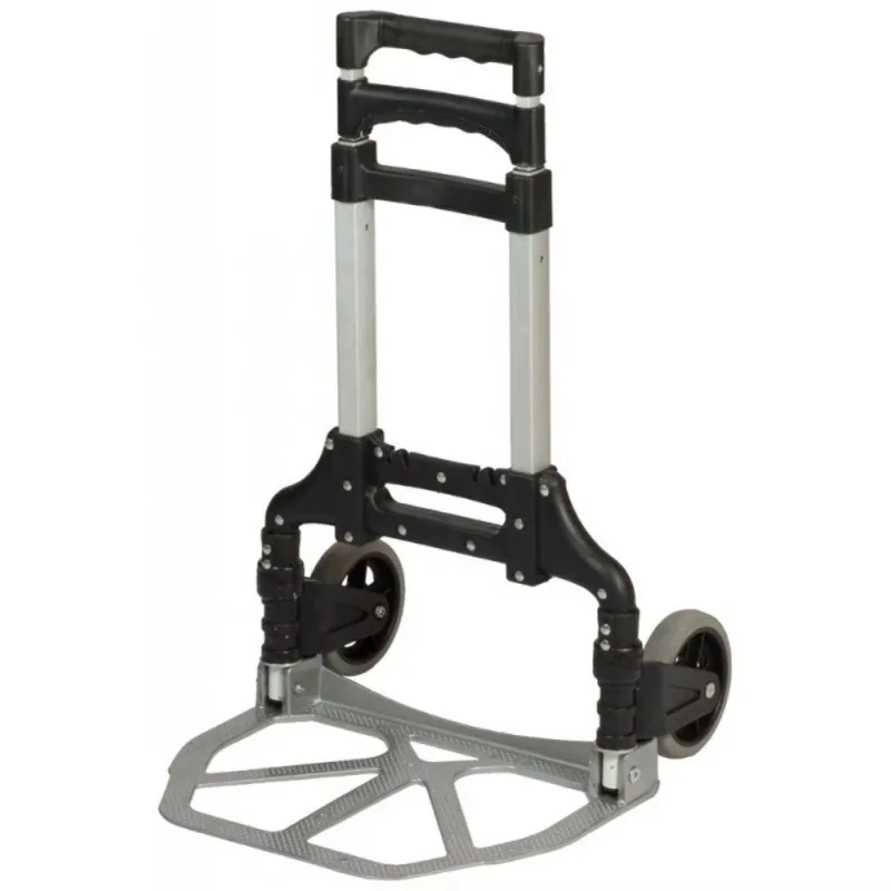 Warehouse Dolly Heavy Duty Hand Truck Trolley Industrial Aluminium Folding Trolley Folding Hand Cart with Two Wheel