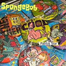 SpongeBob Patrick Star Badges Cartoon Anime Pins Cap Clothes Schoolbag Jewelry Accessories Children Creative Alloy Brooches Gift