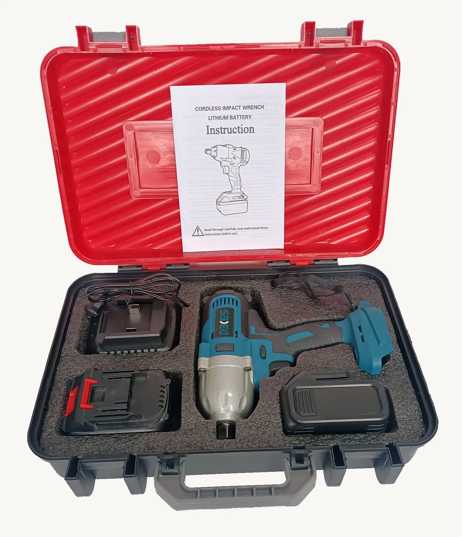 1500N.m Rechargeable Brushless Electric Impact Wrench 1/2