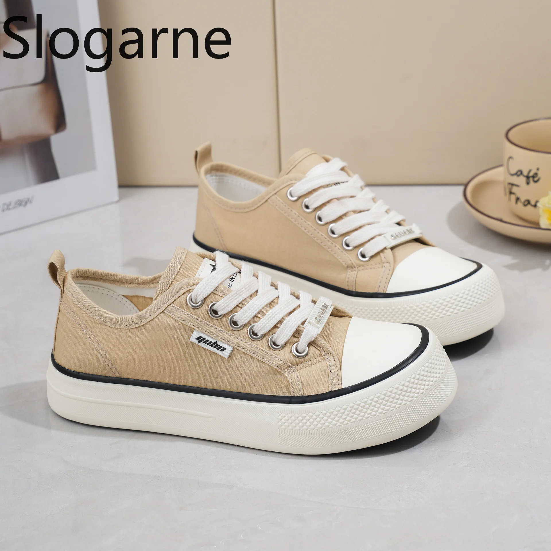 Women High Quality Canvas Shoes Flats Students Durable Thick Sole Casual Shoes Girls Canvas Sneakers Russian Korea Sports Shoes