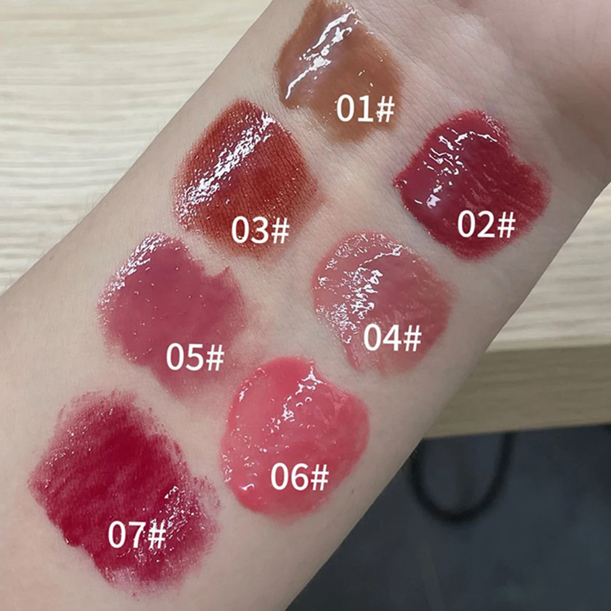 Neue Mode Spiegel Wasser glanz Lippenstift Make-up feuchtigkeit spendende Tulpe feste Lippen farbe Frauen Lippen koreanische Schönheits kosmetik