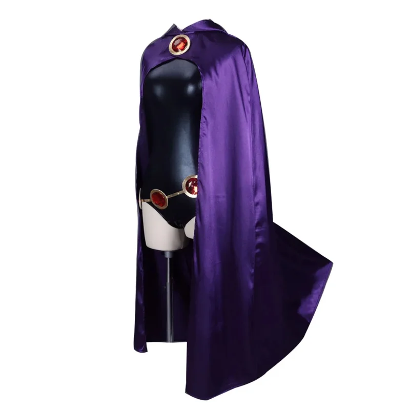 

AA★COS Anime Raven Cosplay Costume Women Sexy Clothes Halloween Party Cloak Jumpsuit Set New 2025