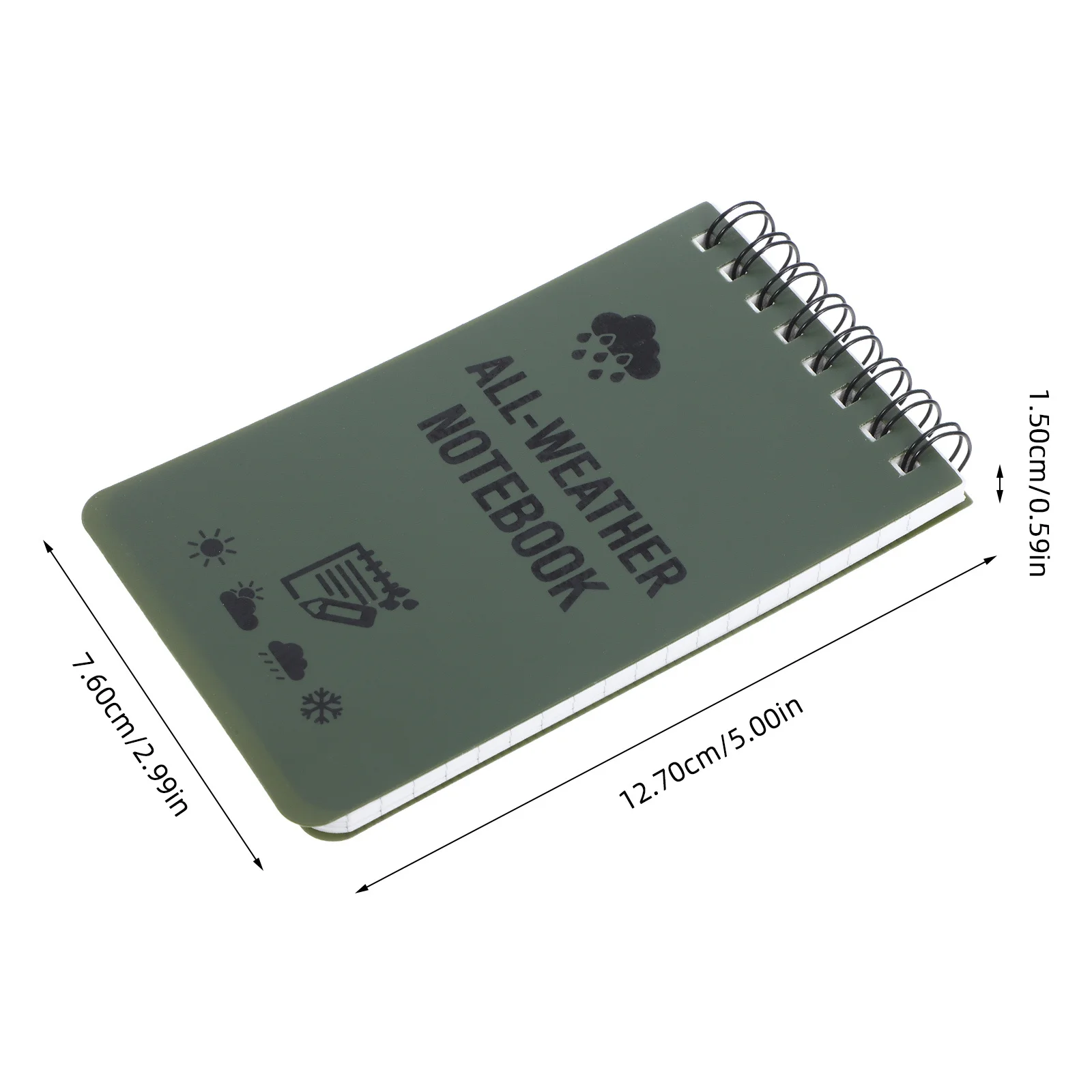 Lovely Pattern Compact Memo Pad Blank Inner Pages Practical Notepad for Writing and Drawing Pocket Size Notebook