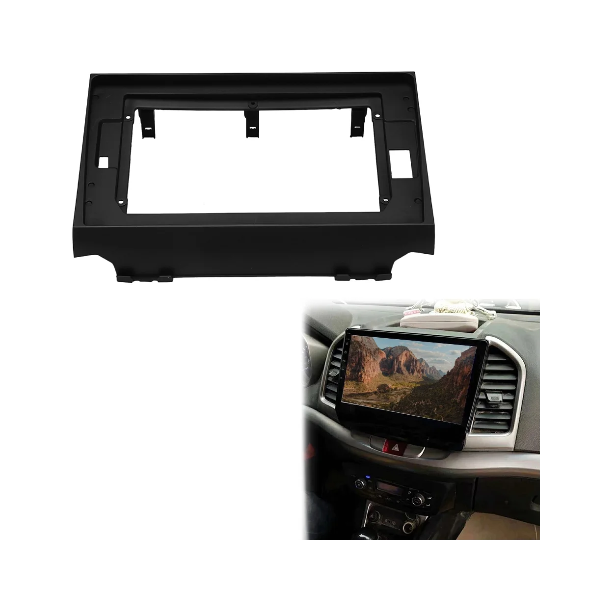 10.1 Inch Car Radio Fascia DVD Stereo Frame Plate for JAC Refine S3 2013-2016 Adapter Mounting Dash Installation Bezel