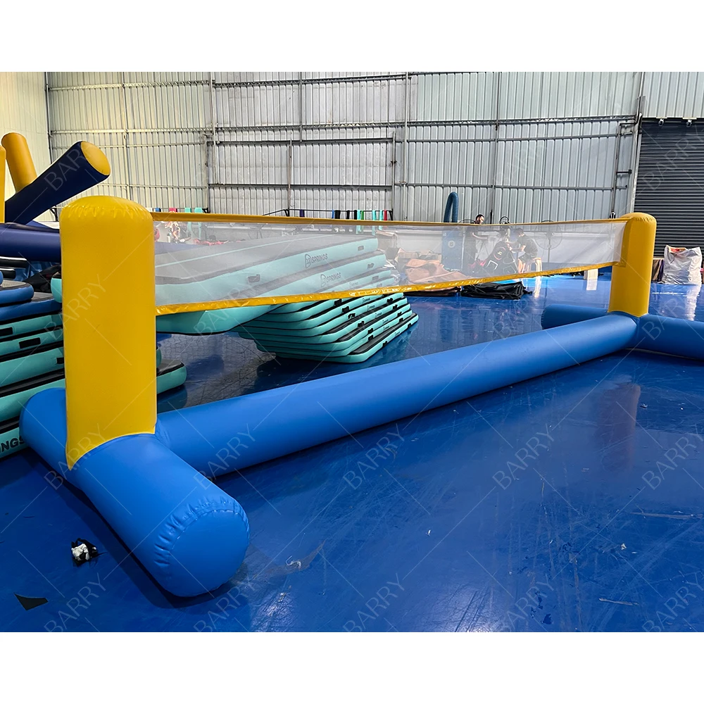 

Commercial Airtight Inflatable Water Volleyball Field Pool Float Toy Pvc Beach Floating Water Inflatable Pool Volleyball Net