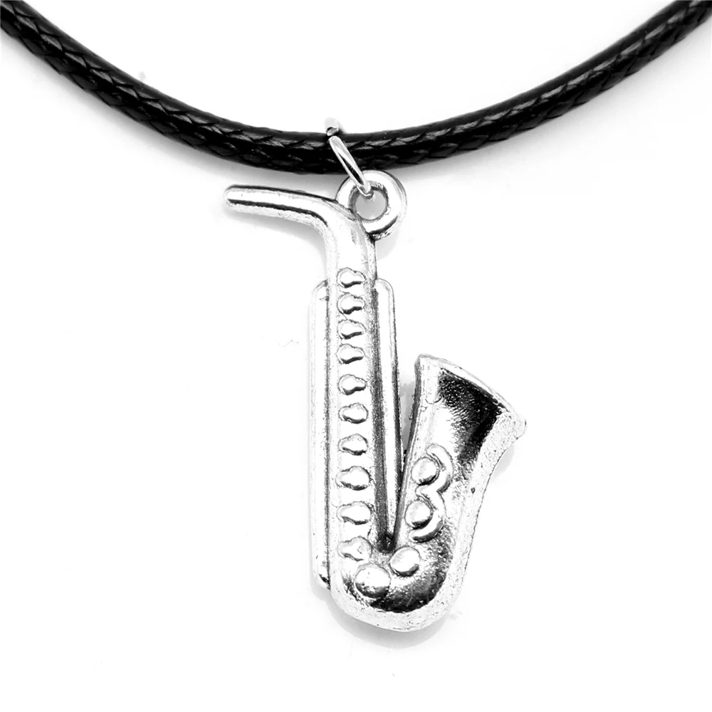 1 Piece Instrumental Saxophone Necklace On The Neck Jewelleri 17x26mm