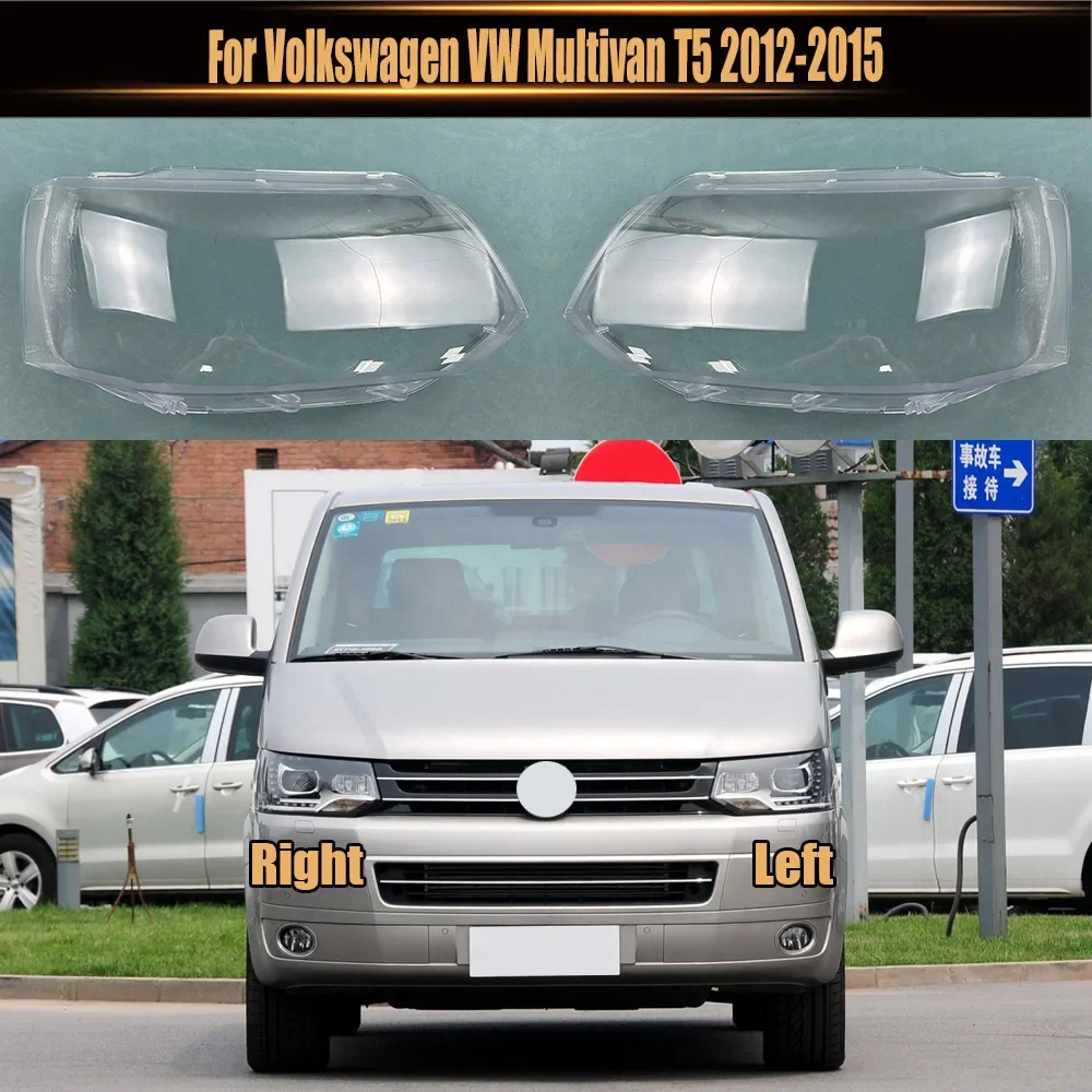 

For Volkswagen VW Multivan T5 2012-2015 Car Accessories Headlamp Shell Headlight Lens Cover Transparent Lampshade Plexiglass