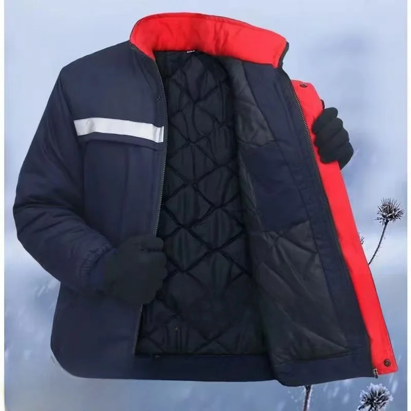 

Зимняя работа, бавовняный джет, съемная морозостойкая промышленная одежда, антистатическая складская спецодежда, защитный костюм