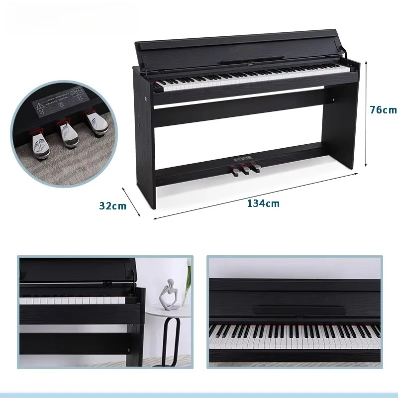 디지털 피아노 88키 키보드 악기 전문 피아노 음악 가중 키보드 전자 피아노 블루투스 A02