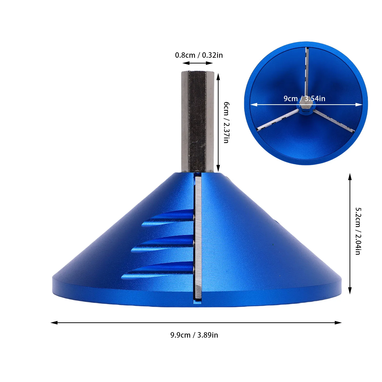 أداة الشطب البلاستيكية أداة إزالة الأزيز الداخلية الخارجية CPVC ABS PP PE الأنابيب الشطب مخرطة السباكة لـ OD 0.92in-3.89in ID 0.75in-3.5in