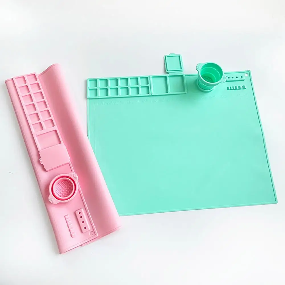 Calor resistente Silicone Craft Mat, Resina Project Workspace Mat para artistas e crianças