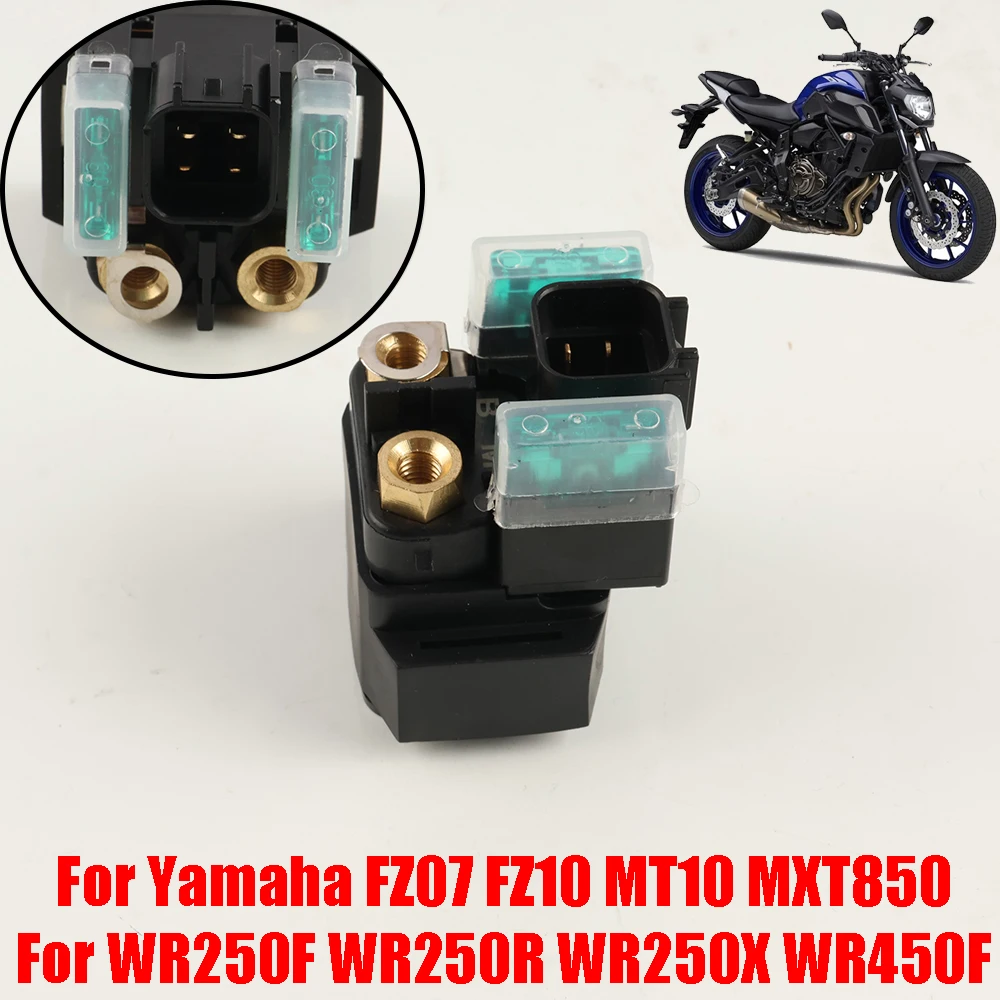 Relé Solenoide de Arranque para Motocicleta Yamaha FZ07 FZ10 MT10 FZ 07 10 MXT850 Niken GT MXT 850 WR250F WR250R WR250X WR450F WR 250