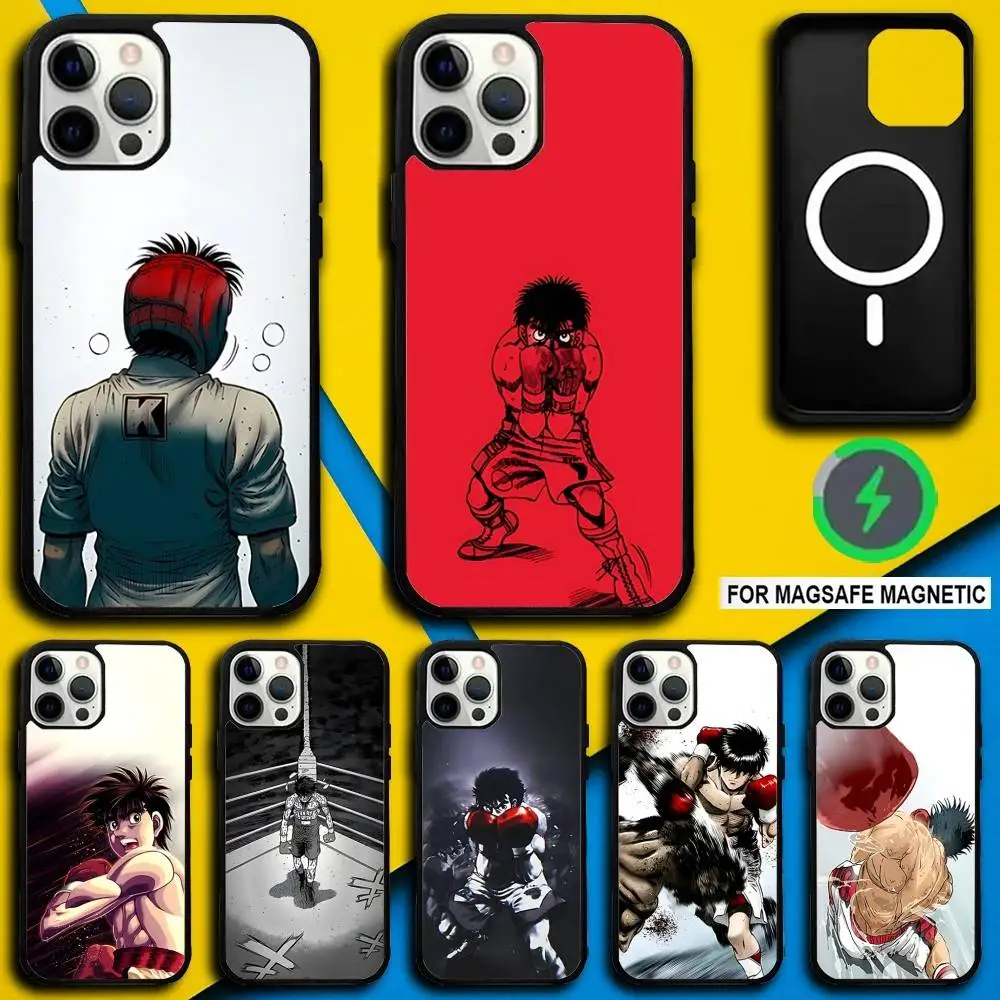 

Boxing H-Hajime no Ippo Phone Case For iPhone 16,15,14,13,12,11,Pro,Max,Plus,Mini,SE4,E Magnetic Magsafe Wireless Charging