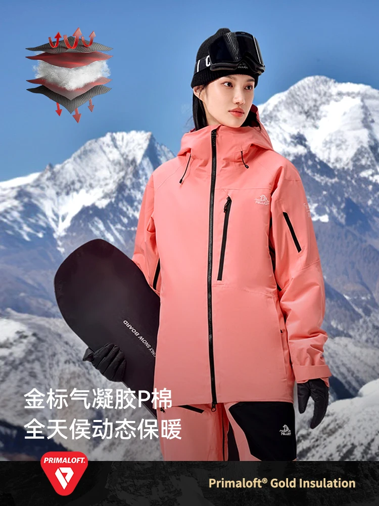 Pelliot الرجال بدلة تزلج الشتاء سترة المرأة مقاوم للماء تنفس على الجليد واقية من الرياح الإناث التزلج دعوى في الهواء الطلق معطف