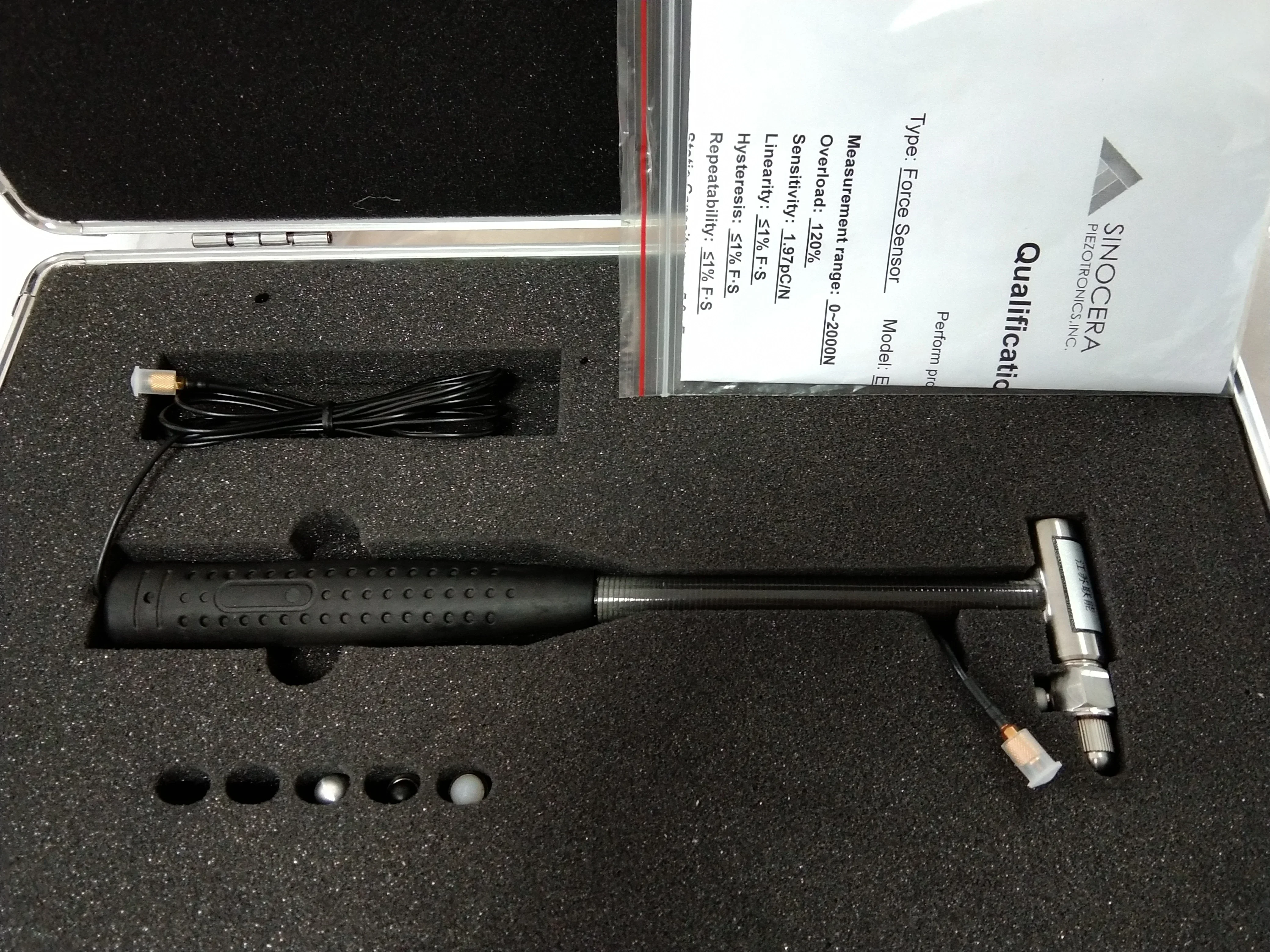 2025年型衝撃ハンマー（力センサー付き）