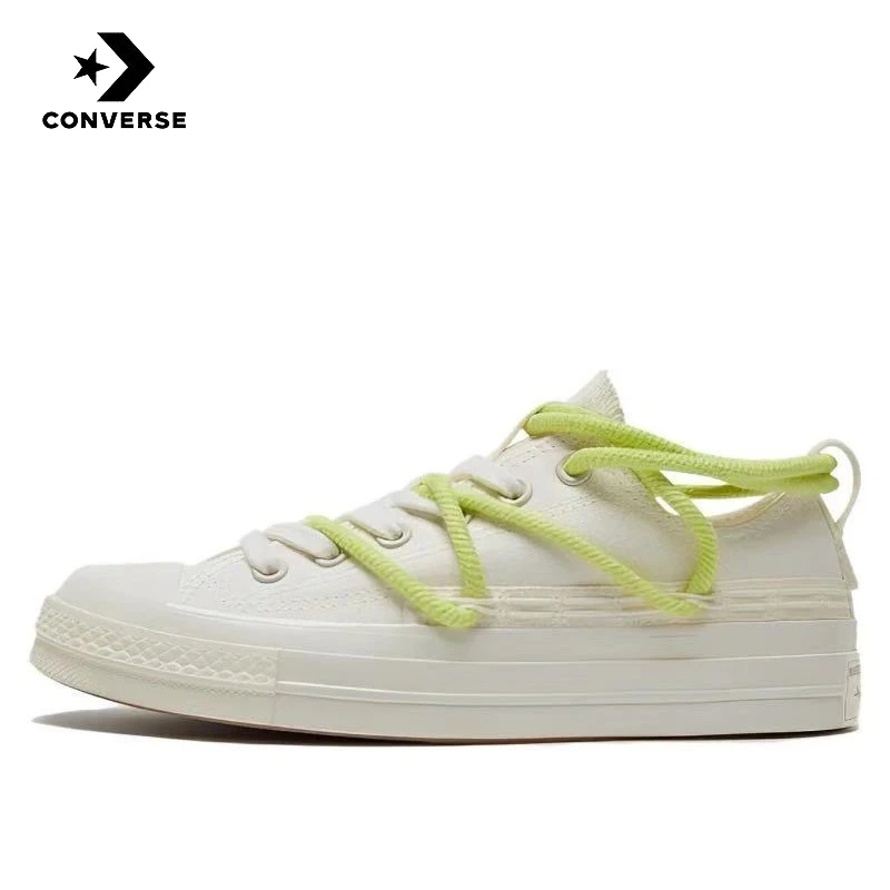 

Converse 1970s Повседневные Удобные, Нескользящие, износостойкие низкие холщовые ботинки для мужчин и женщин белого и зеленого цвета