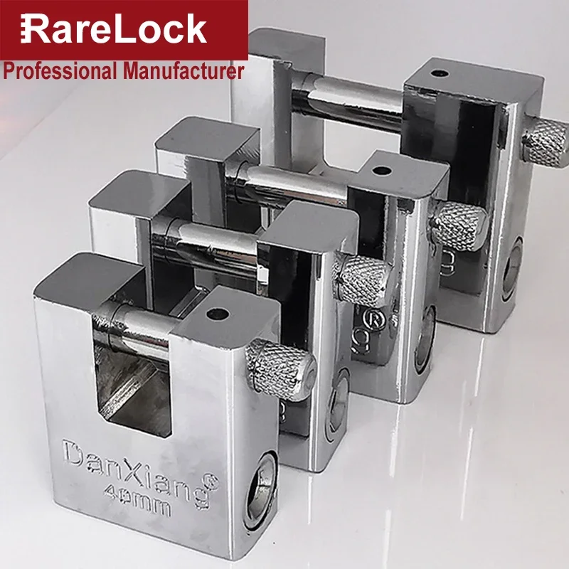 Square Padlock Key Lock 40-70mm for Gate Door Bicycle Motorcycle Cabinet Air Box Home Security DIY Hardware Rarelock MS423 I