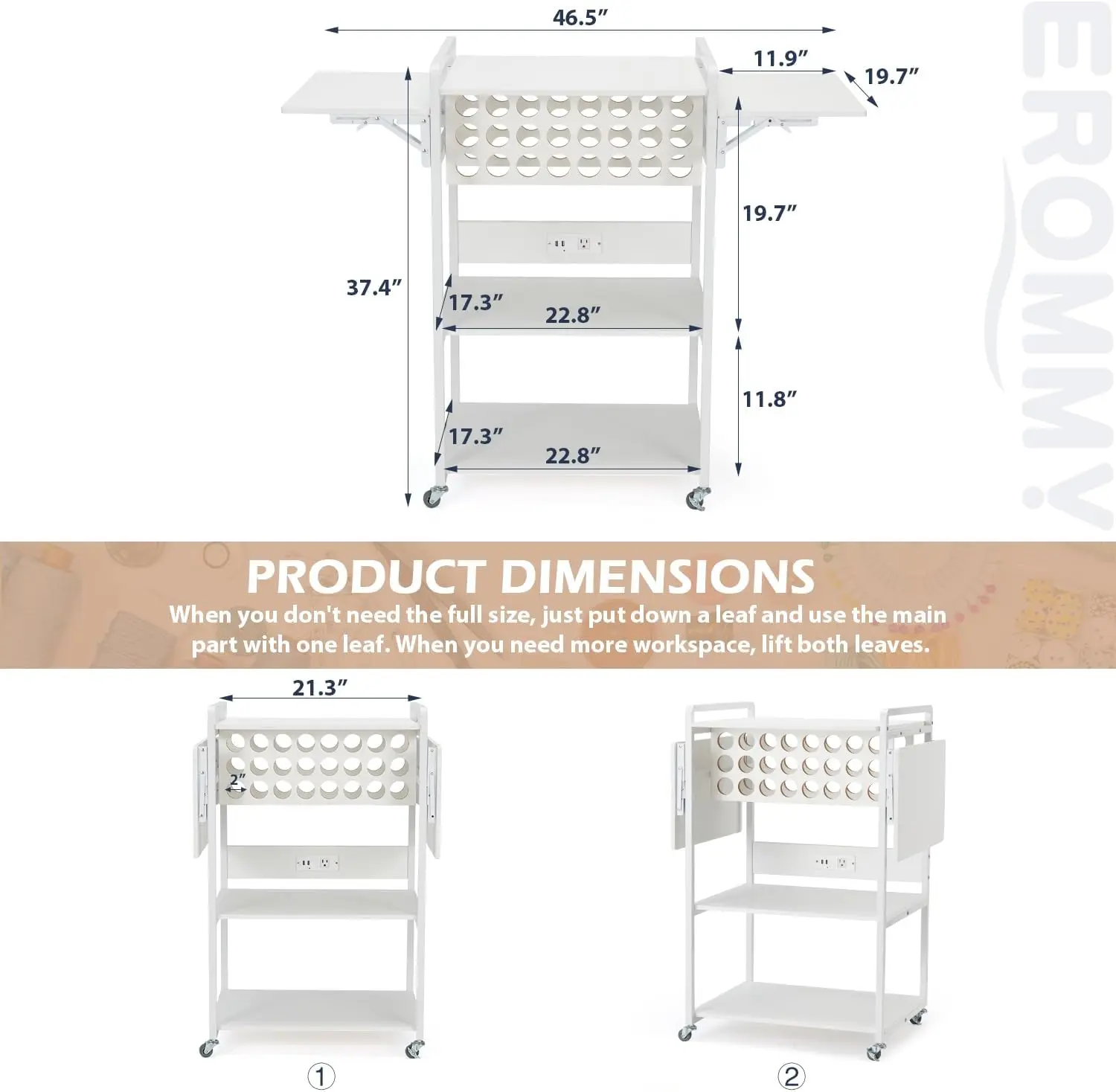 

Foldable Heat Press Table, 3 Tier Movable Heat Press Stand with Vinyl Roll Holder and Charging Station, Heavy Duty Workbench