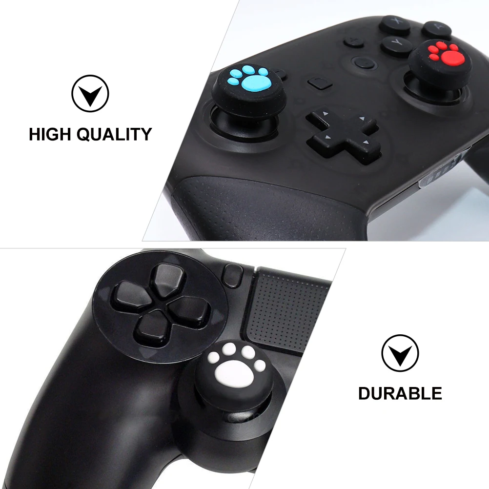

20Pcs High-Quality Silicone Joystick Grips Cat Claw Design Thumb Stick Cover for Gamepad Wear Resistant Smooth