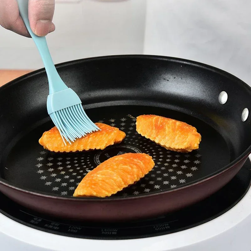 Silicone Oil Brush Barbecue Basting Brush Seasoning Sauce Cake Bread Butter Egg Heat Resistant Home Kitchen Baking Cooking Tools