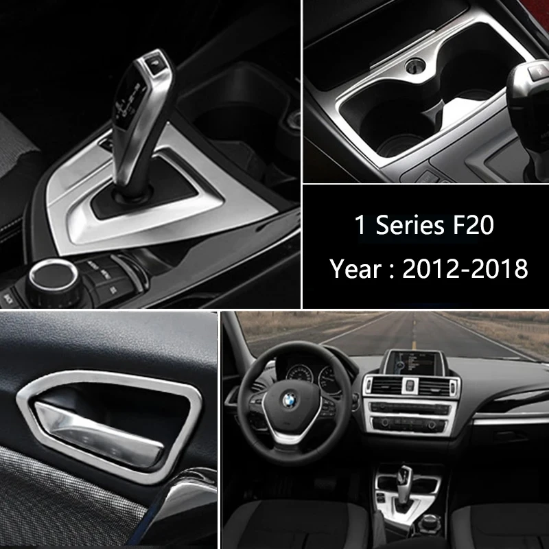 For BMW 1 2 Series F20 F21 F22 car interior shift air conditioning vent CD panel frame decorative sticker automotive Accessories