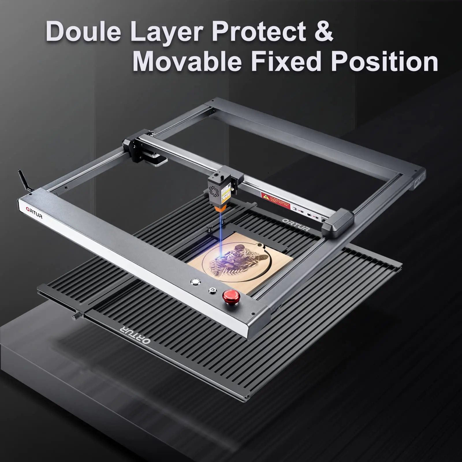 448*400mm Aluminum Working Panel DIY Design Lasers Power Tools Part for Ortur Laser Engraving Platform Protector for Desktop