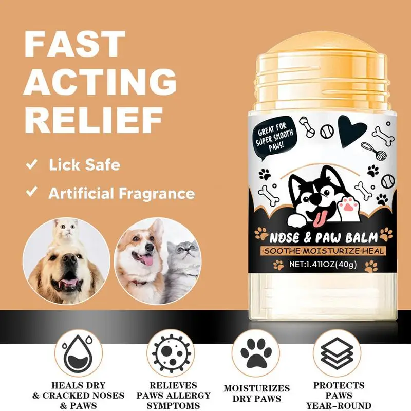 Dog Paw Pad Balm Cat Paw Balm Moisturizing Paw Pad Balm Paw Ointment Lick Safe Dog Foot Balm Paw Protector Dog Paw Moisturizer