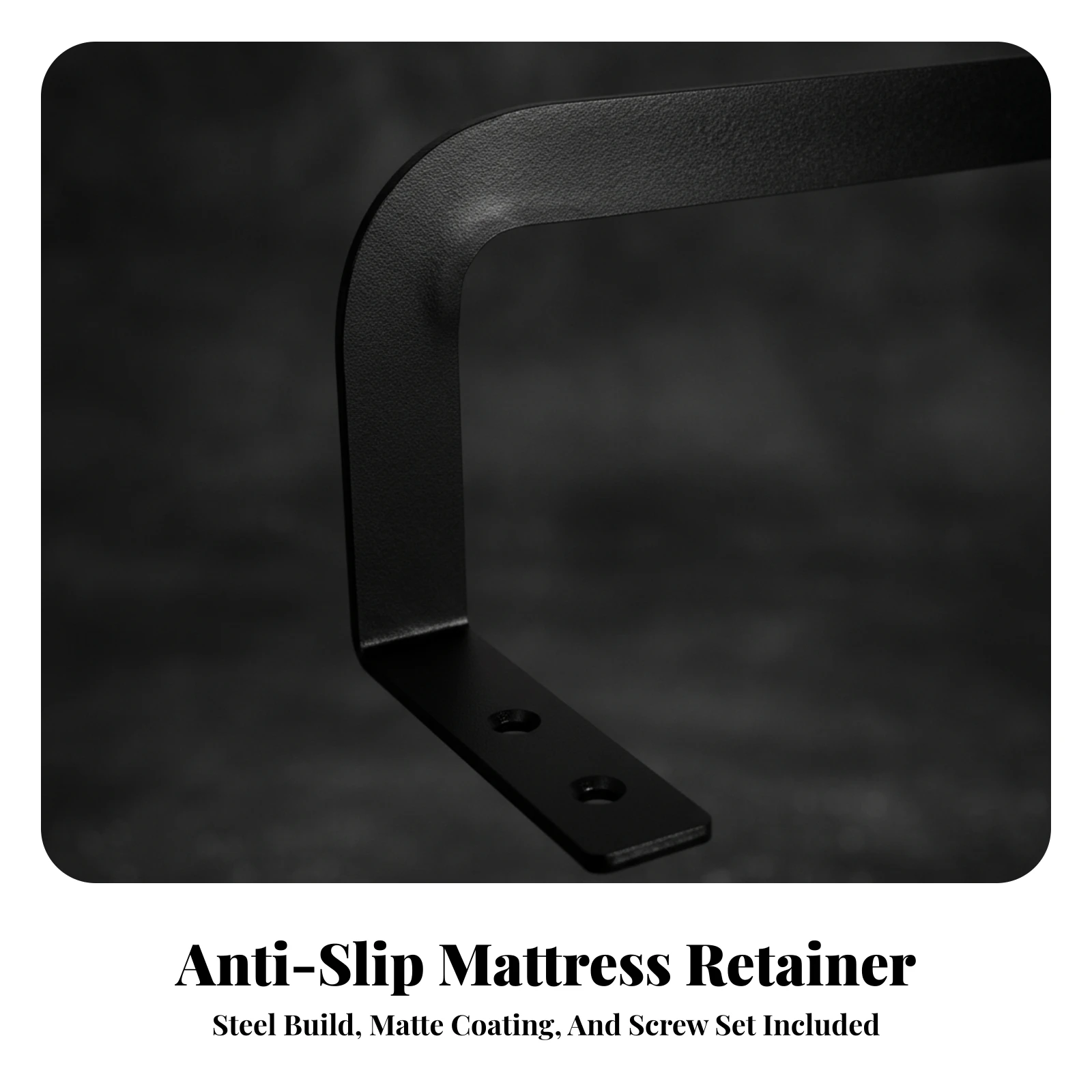 L-Shaped Mattress Stabilizing Bracket Rust-Resistant Metal Mattress Stabilizer Bracket Predrilled Slim