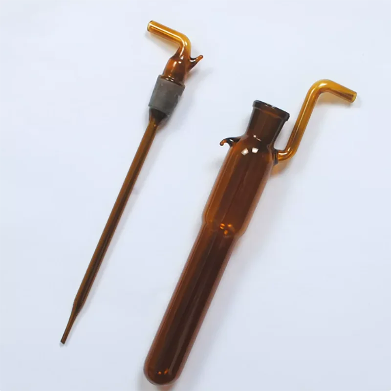 Transparent brown sampling bottle, large bubble absorption bottle, formaldehyde active core glass sampling tube