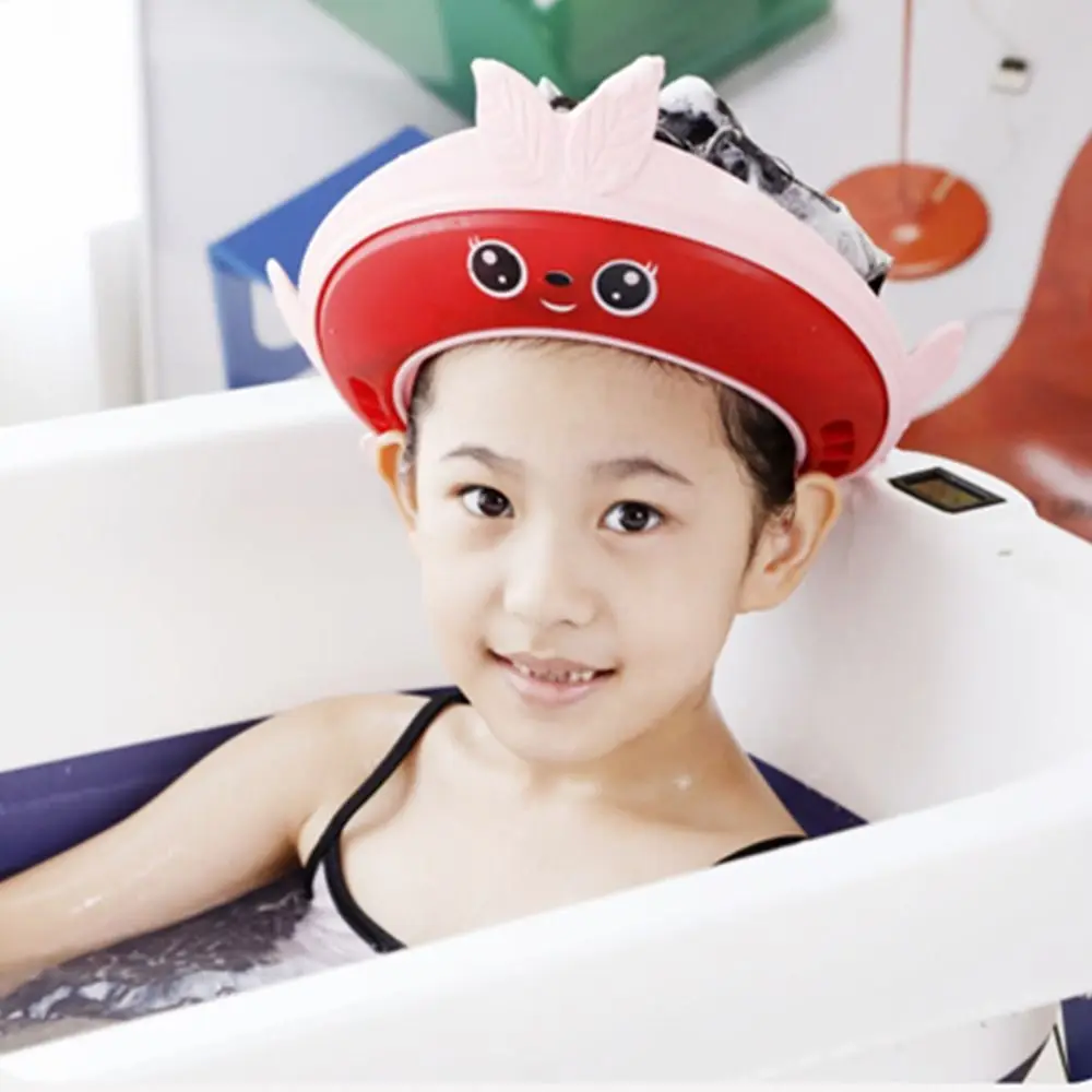 

Cover Multi Gear Adjustment Water Blocking Shampoo Cap Animal Baby Shower Cap Shampoo Cap Hair Wash Hat Kids Bathing Shower Hat