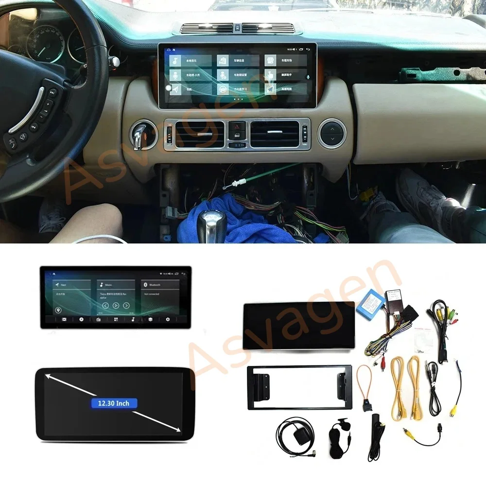 For Land Rover Range V8 L322 2005-2012 Car Radio Multimedia Video Player Gps Navigation 10.25 Inch Android 13 octa core 8+128GB