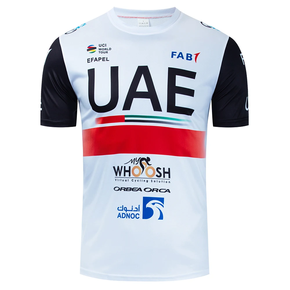 Black UAE Team Cycling Jersey Men Women Quick Dry Bike Tshirt Ropa Ciclismo MTB Bicycl Maillot Clothing