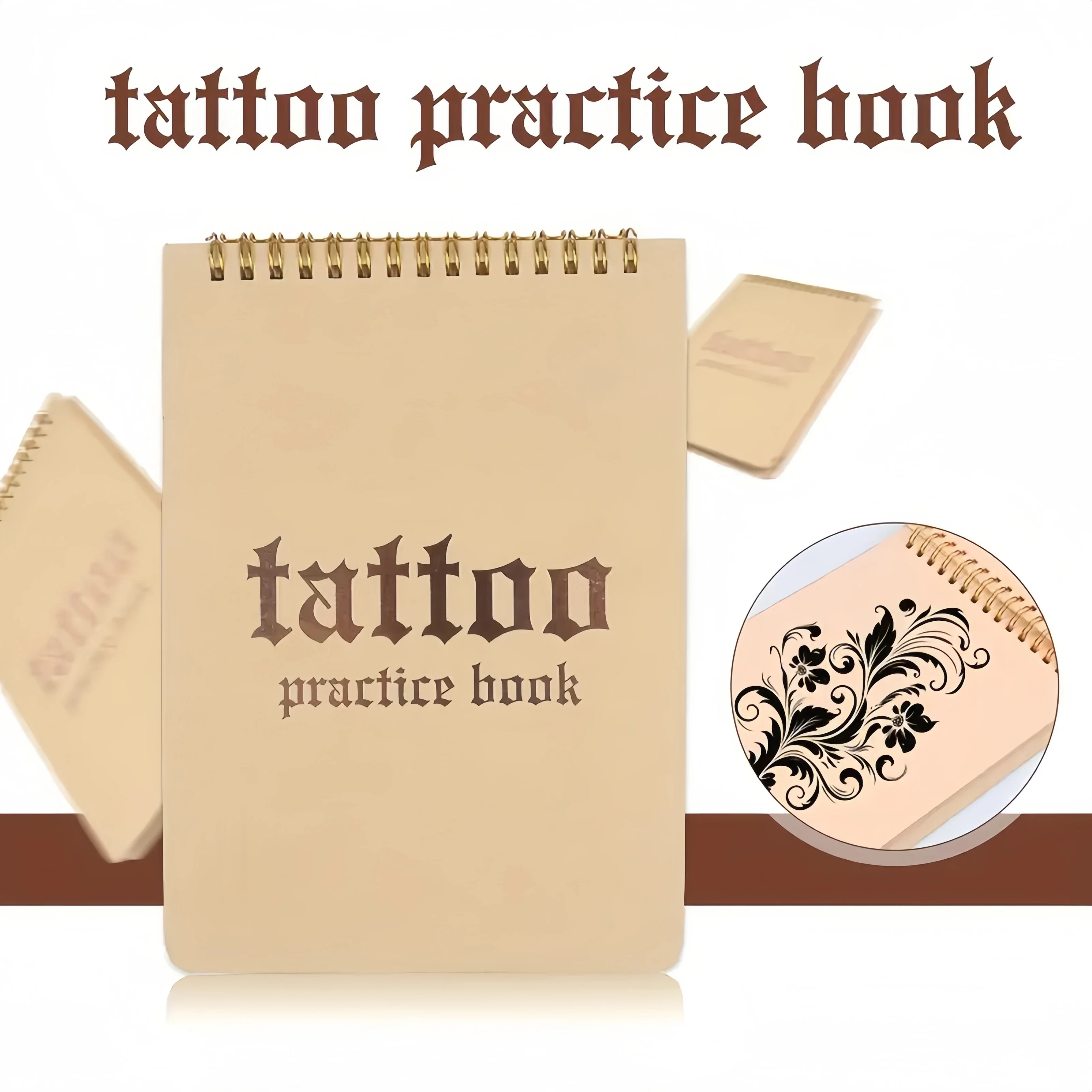 Tattoo Practice Leather Diary (10pcs Set) 1Mm Thick Meet Practice Standards a Tattoo Supplies Kit Suitable for Tattoo Beginnere