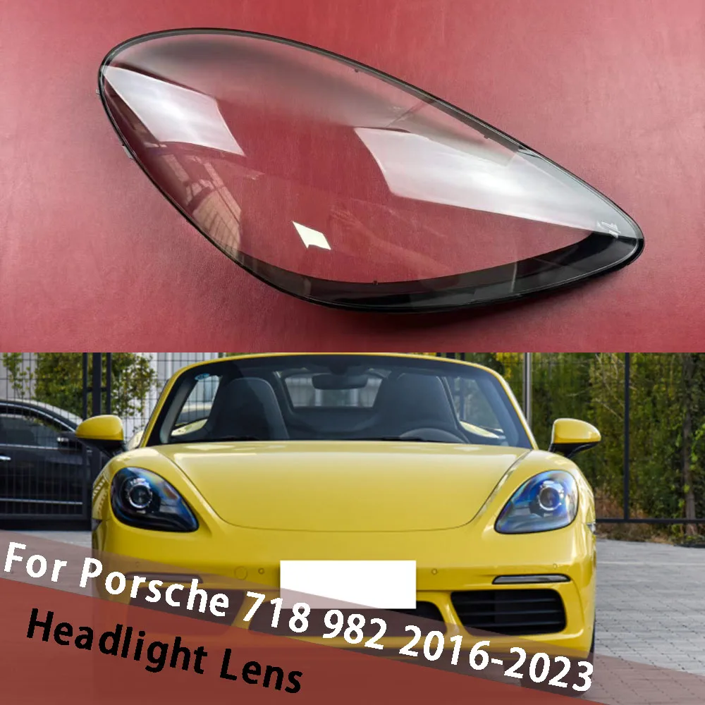 

Для Porsche 718 982 2016-2023 автомобильные аксессуары, крышка объектива фар, прозрачный абажур, крышка фары, плексиглас