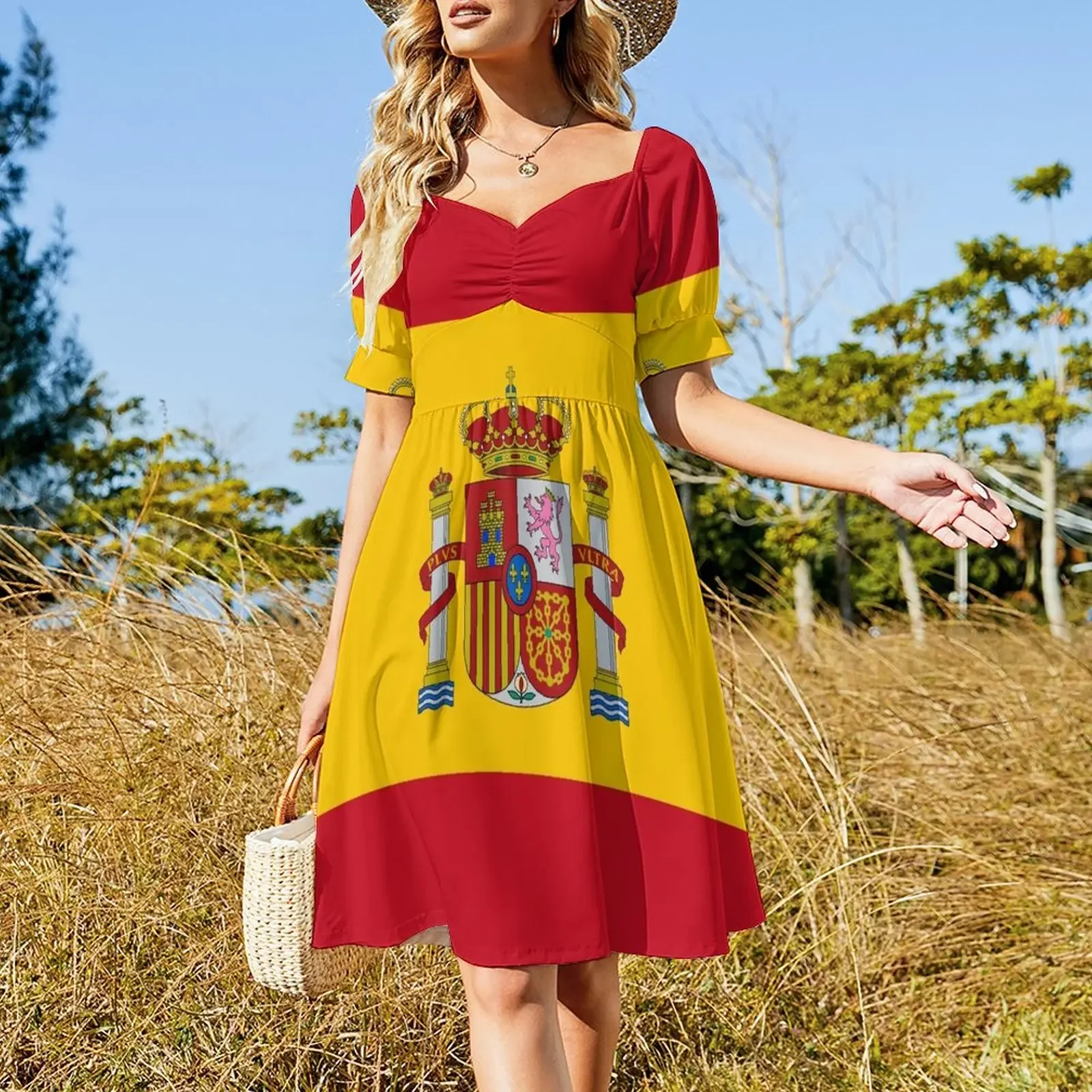 Flag of Spain Sleeveless Dress women's summer clothing 2024 Clothing Female clothing Dress for pregnant women