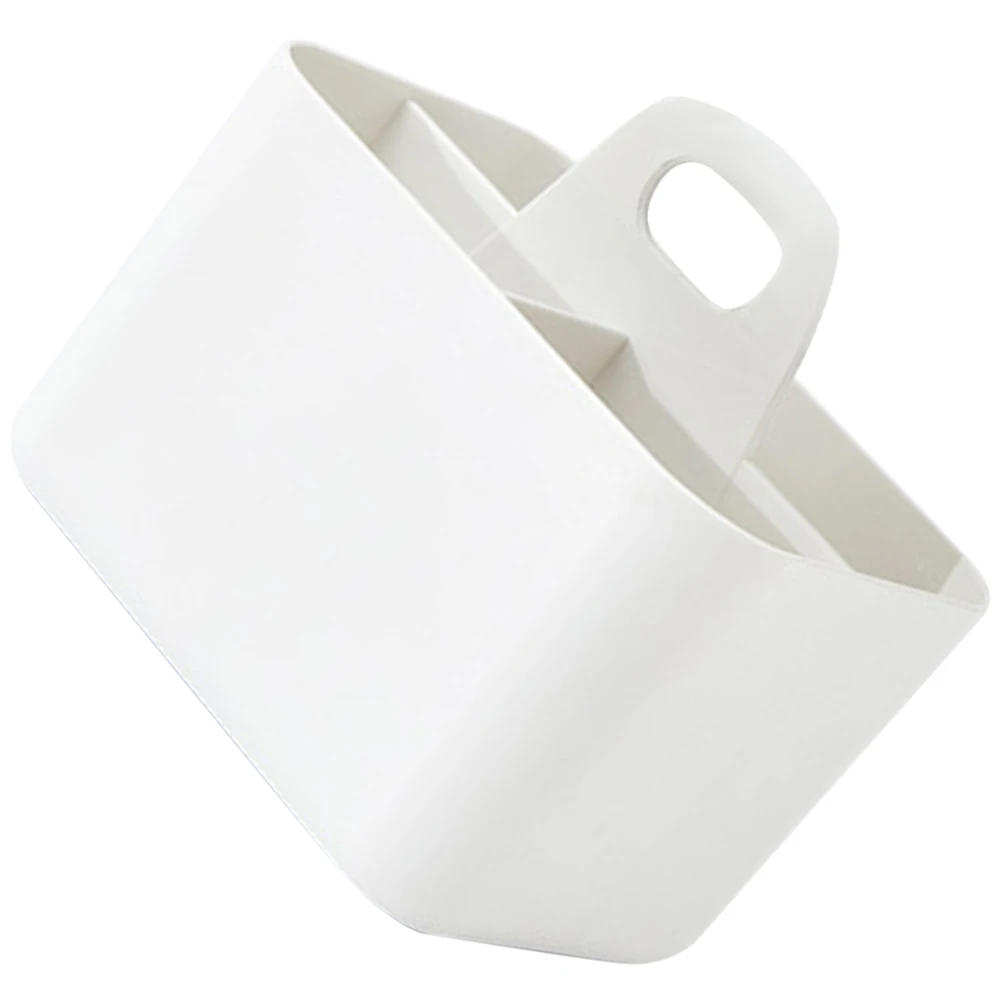 Cesta de Armazenamento para Banheiro de Grande Capacidade, Organizador Compacto de Plástico PP para Chuveiro, Banheiro, Cozinha, Despensa, Armário e Área de Lavanderia