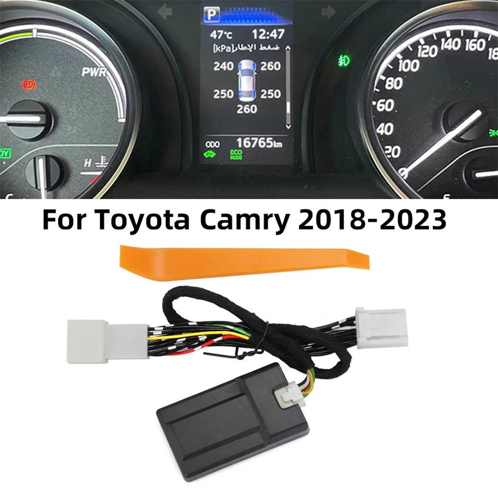 TPMS Sistema de Monitor de Pressão dos Pneus para Toyota Camry 2018-2023, Display LCD Digital, Alarme de Segurança Automática, 2019, 2020, 2021