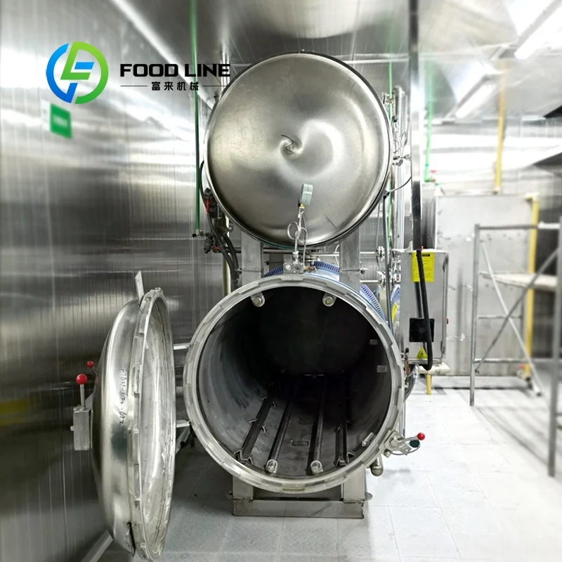 Customized Industrial-grade Full Water Immersion Retorts Water Bath Autoclave Sterilizer Hot Water Spray Retort