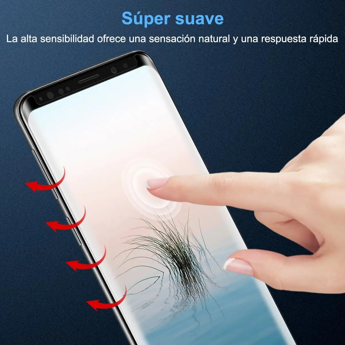 لهاتف Samsung Galaxy S8 S9 واقي شاشة عالي الوضوح مضاد للسقوط من الزجاج المقسى #5