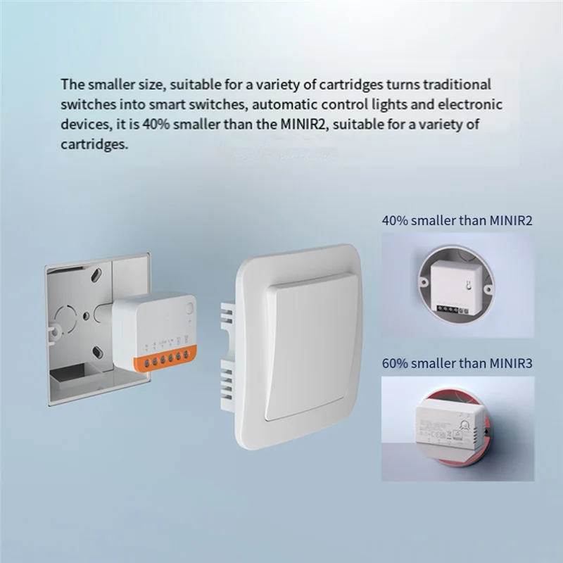 

A25P 4PCS MINI Wifi Switch Mini Extreme Smart Home Module Two-Way Control Smart Home Module Voice Remote Control