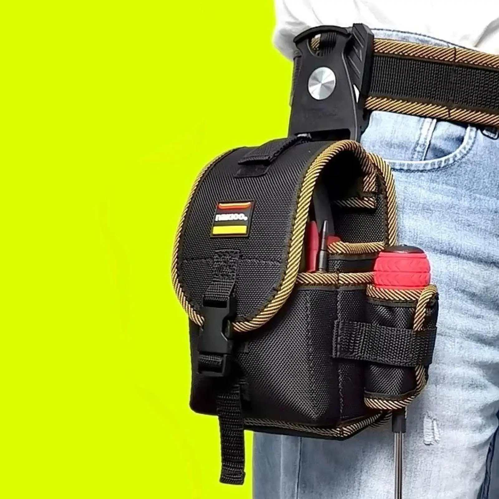 Portable Waist Bag Quick Release Belt Clip Multifunctional Oxford Cloth EVA Tool Organizer for Electrician