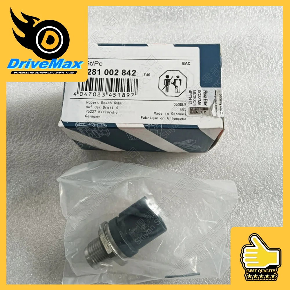 

НОВИНКА 0281002842 Датчик давления впрыска топлива 0281002843 281002842 Для D-odge Sprinter 3500 Benzz E-CLASS S-CLASS