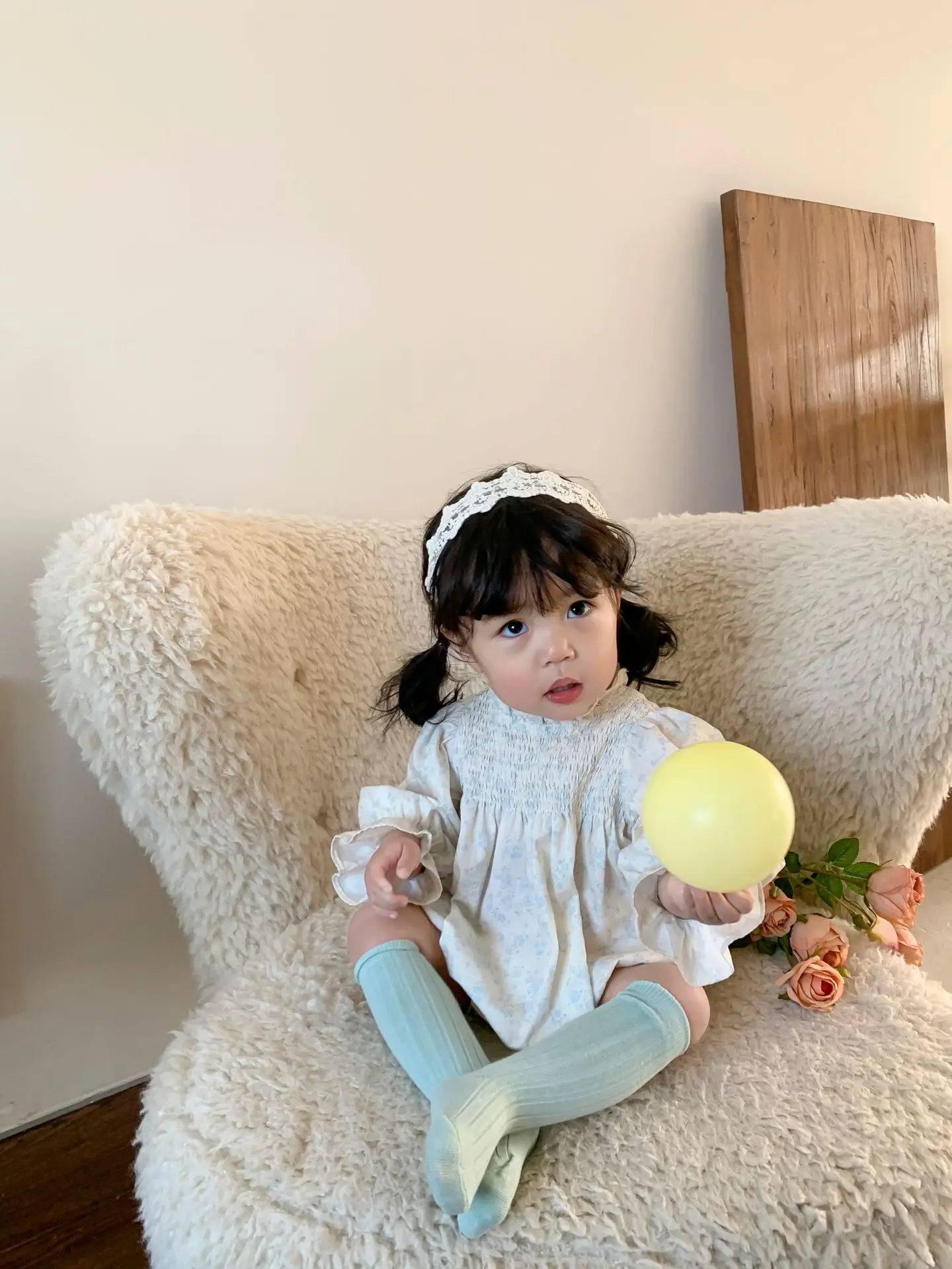 Monos de princesa coreana para niñas, ropa de bebé, moda Simple y encantadora, Primavera, novedad de 2024