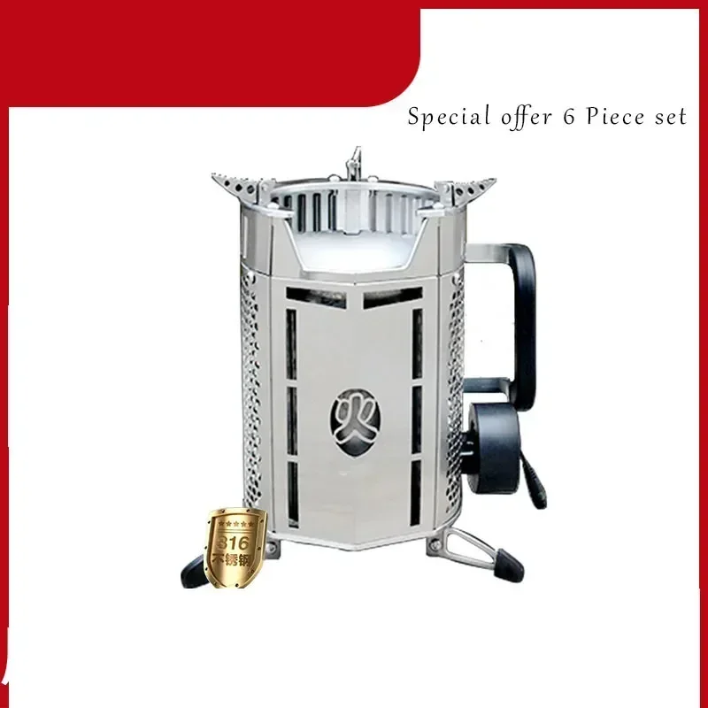 

Portable Wood Stove Removable BBQ Stove Household Stainless Steel Wood Stove