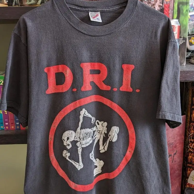 Vintage Dirty Rotten Imbeciles D R I Mens T Shirt Metal Rock Band Black XL RARE